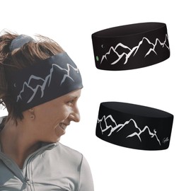 Bergwelten Outdoor Headband: Breathable and Non-Slip, Ideal for Sports, Outdoor & Adventure (Black)