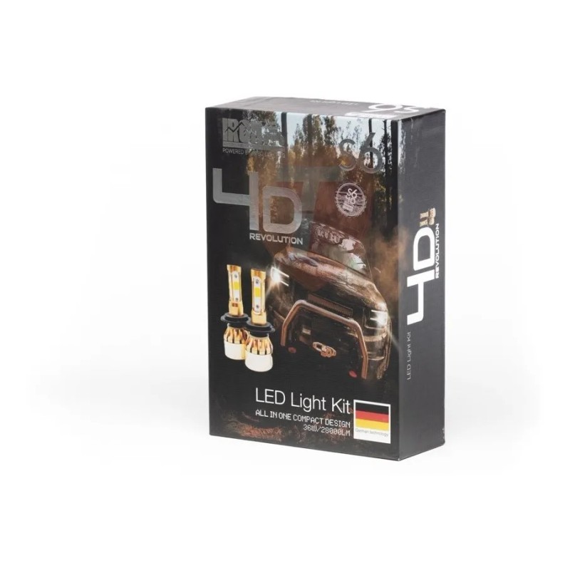 Kit Luces Led 4 Lados Caras S6 4d Cob Faros