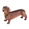 John Beswick JBD87 Dachshund Figurine, Earthenware, Red/Multi-Colour, 13.5 x 2.5