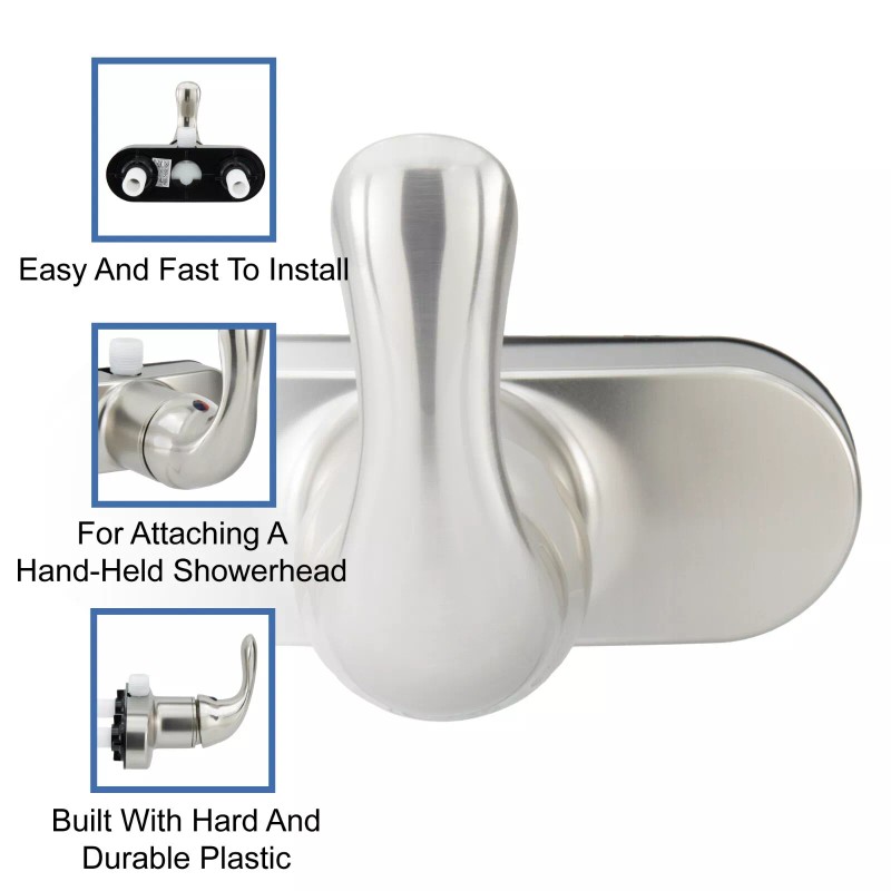 RecPro RV Shower Faucet Diverter Valve Single Lever | 4
