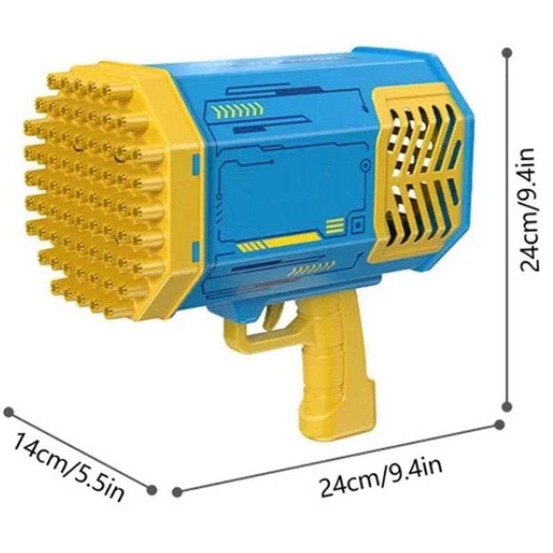 Automatic Handheld Bubble Machine Cool Fan Mode 69 Bubble Holes