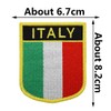2 Stück Italien Militär Stickerei Patch Schild Abzeichen mit Haken