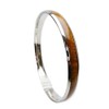 Aloha Passion 316L Stainless Steel Natural Hawaii Koa Wood Inlay
