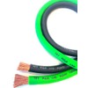 20 ft CCA 1/0 Gauge Oversized 10' Green & 10'