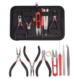 YFFSFDC Handicraft Tool, Accessory Tool Set, 8-Piece Set, Craft Pliers, Handicraft Supplies, DIY Tools, Handmade Accessories, Tool Set for Accessories, Storage Case Included