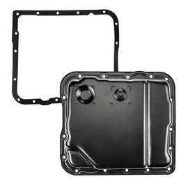 Transmission Oil Pan with Drain Plug & Gasket for 4L60-E 4L65-E Transmission, Fit for Chevy Silverado 1500 1999-2013 Tahoe Express Blazer & Fit for GMC Sierra 2500 Jimmy Safari Replaces# 24229658