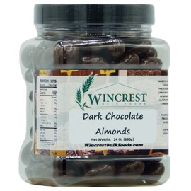 Dark Chocolate Covered Almonds - 1.5 Lb