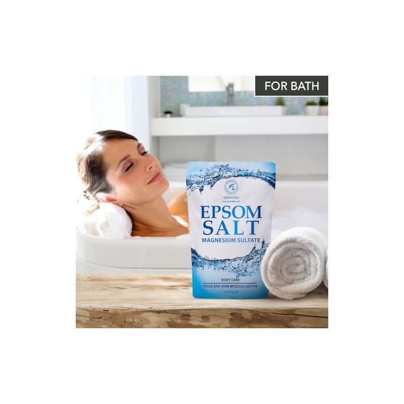 Epsom Salt Bath Salt 1000 g - Natural Salt -