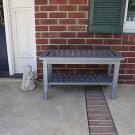 Redmon Since 1883 Weathered Teak Entry Way Bench (5332GY)