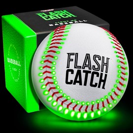 Light Up Baseball - Sports Gifts for Boys - Ball Accessories Gear Gift Ideas for Teenage Boy - Glow in Dark Balls - Cool Stuff Toys Games for Teen Kids Players Age 8, 9, 10, 11, 12, 13, 14 Year Old