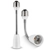 Light Socket Extender Adapter,Flexible Extension Lamp Socket Adapter,Standard Bulb Screw