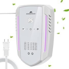 Cat Litter Deodorizer & Ozone Odor Eliminator, Pet Odor Eliminator Air Purifier for Home, Plug-in Litter Box Deodorizer for Strong Cat Urine & Poop Smell, 5 Modes for Cat Room, Kitchen, Toilet