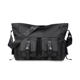 FANDARE Ultralight Shoulder Bag Men's Shoulder Bag Hanging Bag Women's Travel Bags Hand Luggage Work Bag Suitable for 15.6 Inch Tablet for Hanging Leisure Work Office Messenger Bag Black, black,