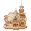 KWASVLYA Vintage Villa 3D Wooden Puzzle,3D Puzzles for Adults and