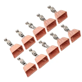 Kisangel 10pcs Fishing Bells with Sharp Ring Stainless Steel Versatile for Sea Freshwater Lakes Rivers Levels of Anglers