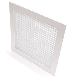 14" x 14" Cube Core Eggcrate Return Air Grille - Aluminum Rust Proof - HVAC Vent Duct Cover - White [Outer Dimensions: 15.75 X 15.75]