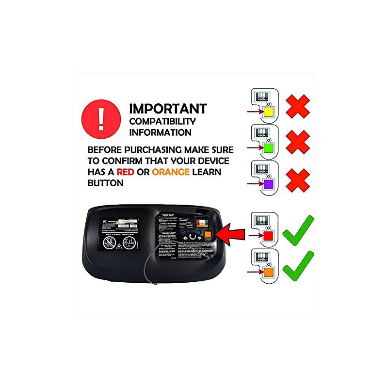 2 PACK Replacement for 971LM 972LM 973LM Garage Door Remote