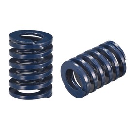 uxcell 3D Printer Die Spring, 2pcs 30mm OD 40mm Long Spiral Stamping Light Load Compression Mould Die Springs for 3D Printer Electric Part, Blue
