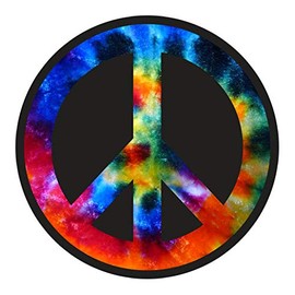 RDW Tie Dye Peace Sticker Premium Decal Die Cut Tie-Dye Tye-Dye Tye Tied Dyed Hippie