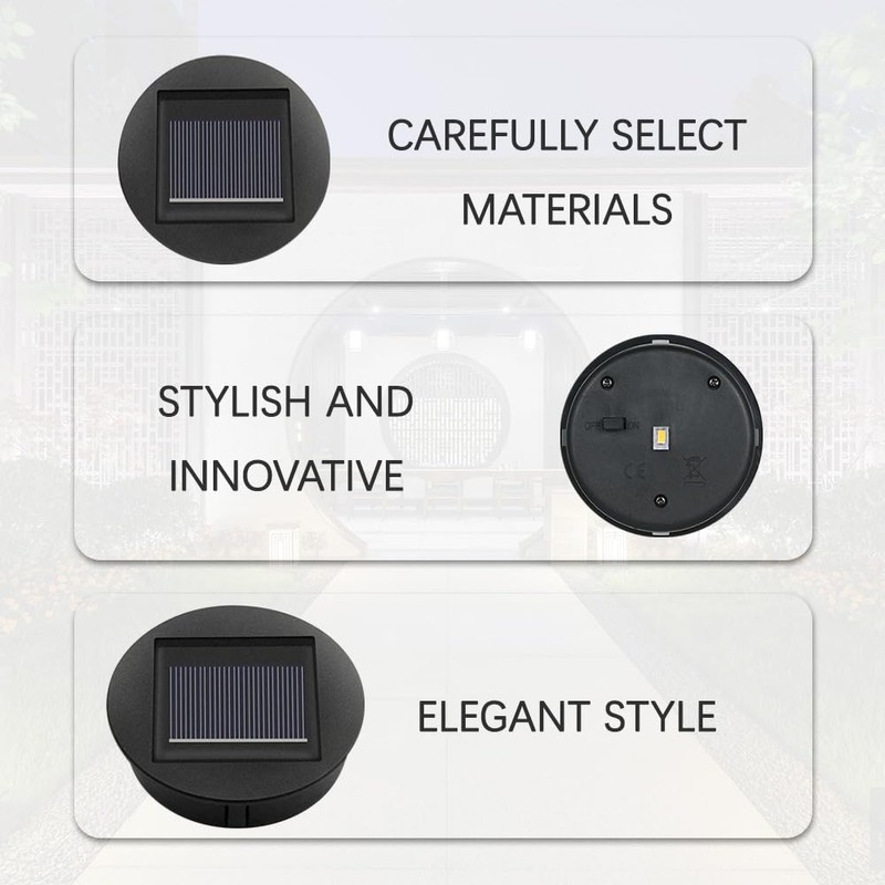 Mineup Pack of 6 Solar Lights Replacement Parts, 8 cm