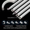 DEEFIINE Carbide Wood Lathe Turning Tools, Quick Replacement Turning Tools