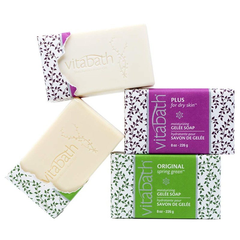 Vitabath Moisturizing Gelee Soap, Plus for Dry Skin, 8 Ounce