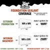 Liquid Rubber Basement and Foundation Repair Sealant - Waterproof Concrete