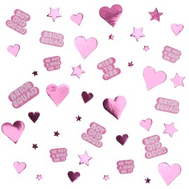 Neviti 776001 Bride Squad Hen Party Table Scatters Confetti, Pink, 5 x 5 x 0.1