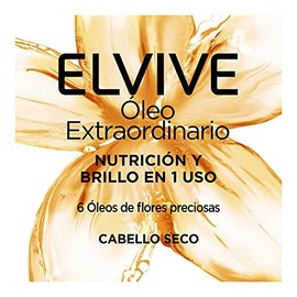 LOréal Paris Tratamiento en Aceite Óleo Extraordinario Elvive 100 ml  LOréal Paris Mascarilla Hidra Hialurónico 350 ml                                