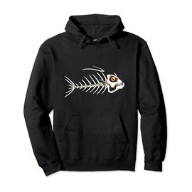 Fish Skeleton Bones Pullover Hoodie