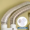 PATIKIL 3 Way Duct Splitter, 2 Pcs 3"x3"x3" (Socket x
