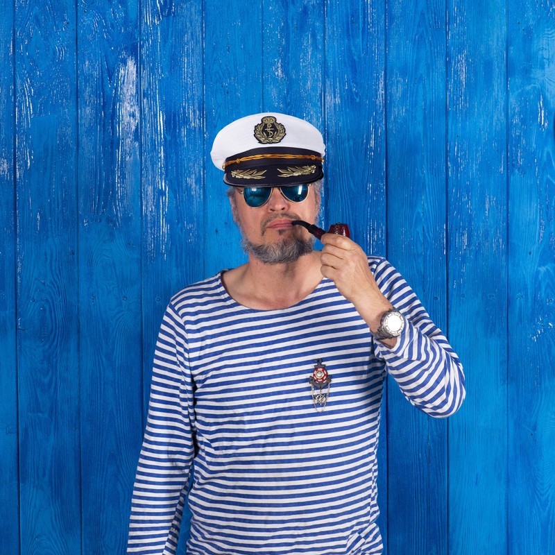Relaxdays 2 x Captain's Hat, Men & Women, One Size,