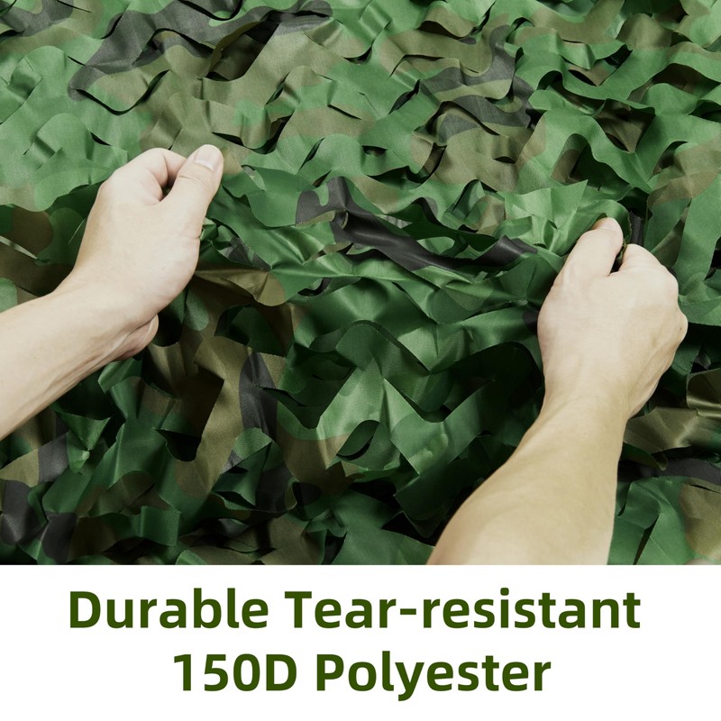 GHILEO Camo Netting Camouflage Net for Hunting Blinds, Party Decoration,