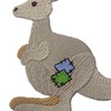 Kangaroo Patch Embroidered Applique Iron On Sew On Emblem