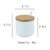 RockTrend Simple Pure Color Ceramic Spice Jar Seasoning Box Condiment