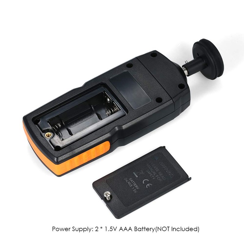 BOWONG Digital Contact Tachometer Handheld Tach RPM Tester Machine Rotate