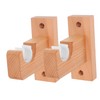 Operitacx 2pcs Wooden Curtain Rod Brackets for Ceiling Mount Heavy
