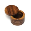 Lipper International Acacia Wood Salt or Spice Box with Swivel