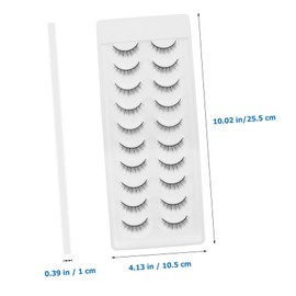 BIUDECO 10 Pairs Natural False Eyelashes Kit of Classic Fake Lashes for Women for Everyday Makeup Parties Weddings Special Occasions Enhance Your Beauty with These Wispy Lashes
