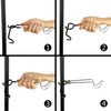 FLYFLYGO 2 Pcs Stainless Steel Silver Lantern Hangers Lantern Hooks