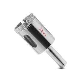 Luomorgo 2 Pcs 22mm/0.87 inch Diamond Hole Saw, 1.1 inch Cutting Depth Diamond Diamond Drill Bits for Glass Ceramic Marble Porcelain Tile Granite Quartz Gemstone