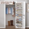 SLEEPING LAMB 10 Tiers Over The Door Shoe Organizer with