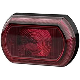 HELLA 2SA 013 323-011 Tail Light - Shapeline Tech Small - LED - 12/24V - Glued - Lens Colour: Red - Cable: 2100mm - Plug: Blade Terminal Sleeve - Left Rear/Right Rear