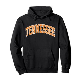 Vintage Tennessee Men Tennessee Women Retro Orange White TN Pullover Hoodie