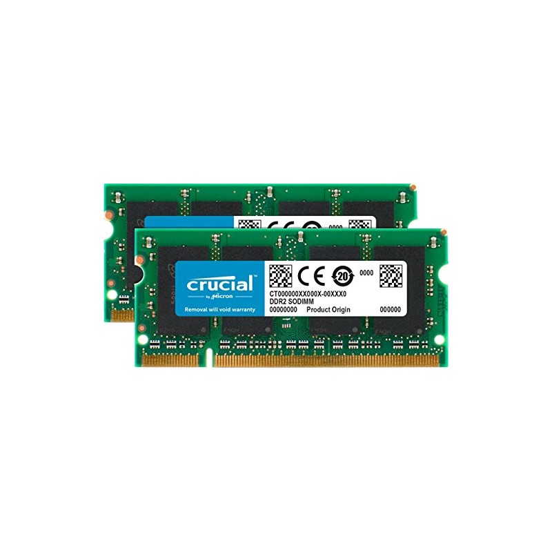 Crucial CT2KIT25664AC800 4 GB kit (2 GB x 2) DDR2