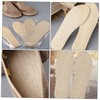 Healeved 3pairs Natural Loofah Shoes Cushion Air Permeability Loofah Insole