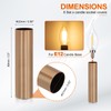 PATIKIL 3.5" Tall Candle Covers Sleeves, 6Pcs Metal E12 Chandelier