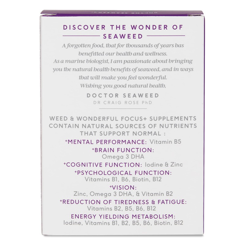 Doctor Seaweed | Focus+ Capsules | 1 Month Supply |
