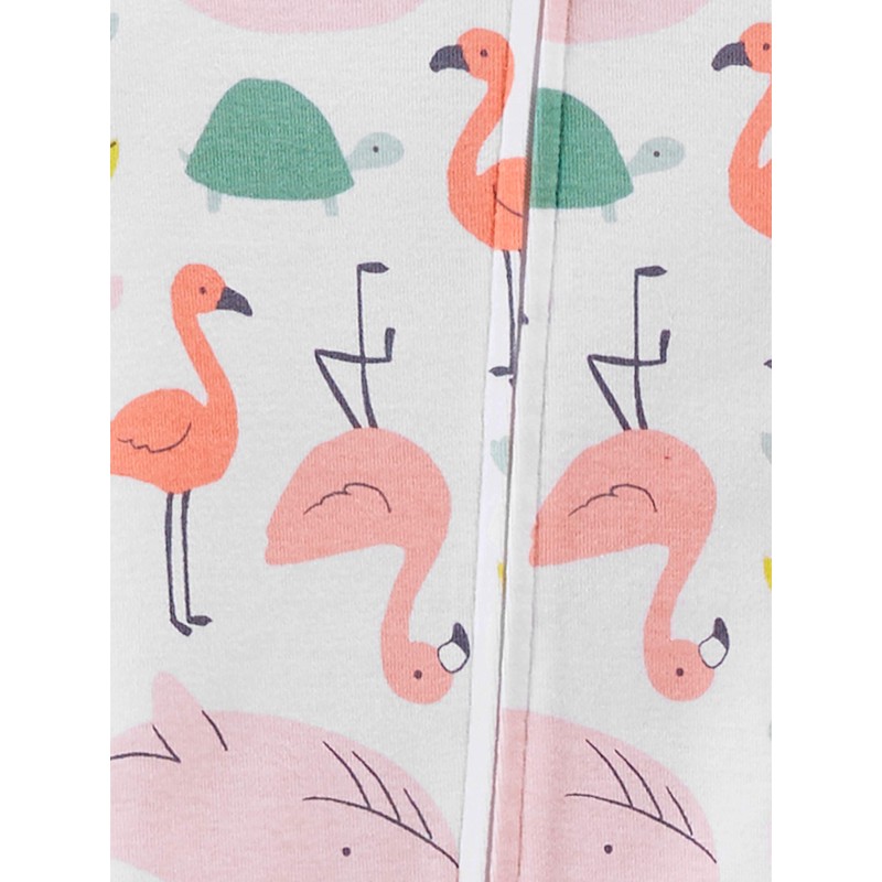 Simple Joys by Carter's Toddler Girls' Snug-Fit Footed Cotton Pajamas,