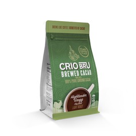 Crio Bru Limited Edition Highlander Grogg Roast | Natural Healthy Brewed Cacao Drink | Great Substitute to Herbal Tea and Coffee | Keto, Whole-30, Paleo, Low Calorie Honest Energy Brew And Enjoy Hot or Iced (10oz)